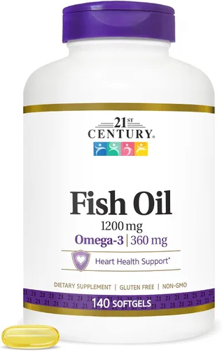 21st Century Aceite de pescado 1200 mg en cápsulas blandas, 140 unidades