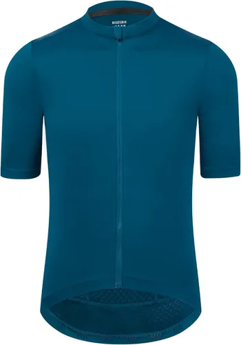 Maillot de ciclismo para hombre, con bolsillo con cremallera, manga corta, ligera, Aero Race Fit, camiseta de ciclismo UPF 50+