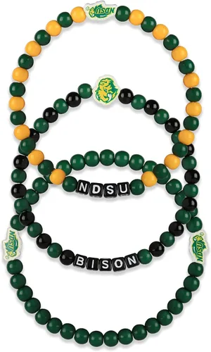 Miniatura 59 de FOCO NCAA unisex-adulto Paquete de 3 Pulseras de la Amistad con Cuentas con Logotipo de Equipo Universitario de la NCAA Oficialmente Licenciadas