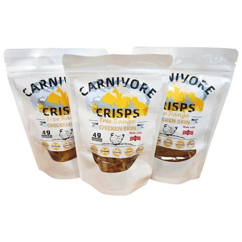 Miniatura 9 de Carnivore Crisps pechuga de ternera, (3) bolsa de 1.5 onzas, 0.35 oz de proteínas por porción, hecha con sal real de Redmond, aprobada por dieta