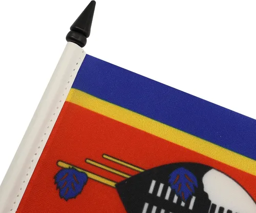 Miniatura 74 de AZ FLAG Sierra Leone Bandera de mesa 5'' x 8'' - Bandera de escritorio de Sierra Leona 21 x 14 cm - Bastón y base de plástico negro