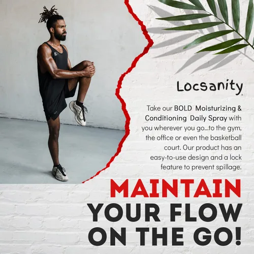 Miniatura 6 de Loc Spray – Locsanity BOLD - Spray hidratante diario para rastas, rastas, ligero para el cuero cabelludo y el cabello, spray acondicionador natural