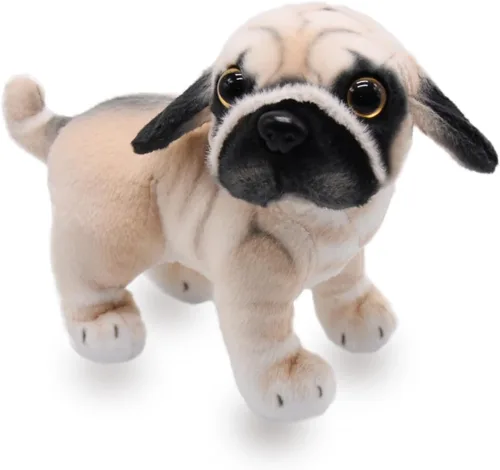 Miniatura 8 de Lifelike Beagle Animal de Peluche Realista Juguete de Cachorro de Peluche Animado Muñeco Perros Súper Realistas Actúan Como Reales Excelentes