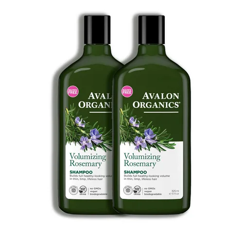 Miniatura 4 de Avalon Organics Champú, romero voluminizador, 11 onzas líquidas (paquete de 2)