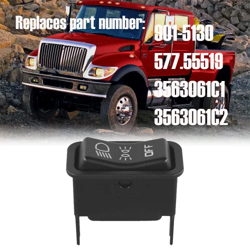 Miniatura 3 de Interruptor de control de faros delanteros de alta resistencia 901-5130 se adapta a 2007-2017 International CXT Lonestar MXT ProStar IC Corporation