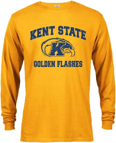 Sport Your Gear Kent State Golden Flashes Retro Distressed Camiseta de manga larga