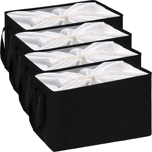 Miniatura 35 de Hinwo 31L Bolsas de almacenamiento grandes, organizadores de armario y almacenamiento, cestas de estante, cestas de almacenamiento plegables