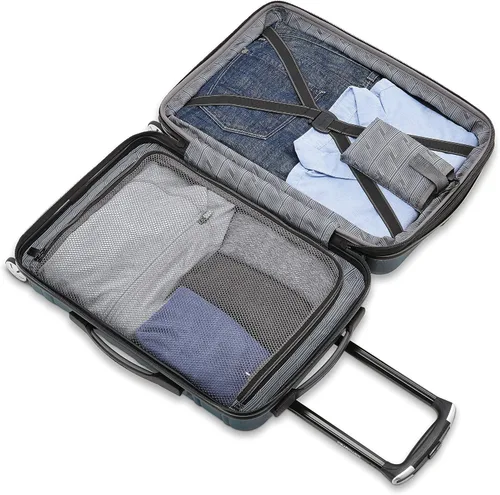 Miniatura 5 de Equipaje extensible Samsonite Omni 2 Hardside con ruedas giratorias, Negro medianoche), 138451-1548