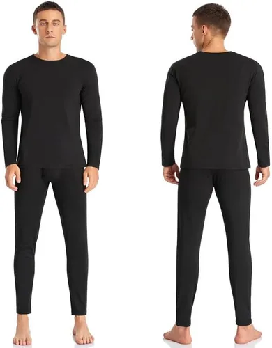 Miniatura 2 de SIMIYA Conjunto de ropa interior térmica para hombre, pantalones largos con forro polar