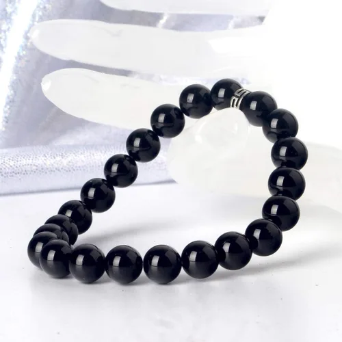 Miniatura 3 de BONNY BOXX Pulsera de piedras preciosas curativas naturales, pulsera de piedra semipreciosa de 0.315in para hombres y mujeres, joyería de cristal