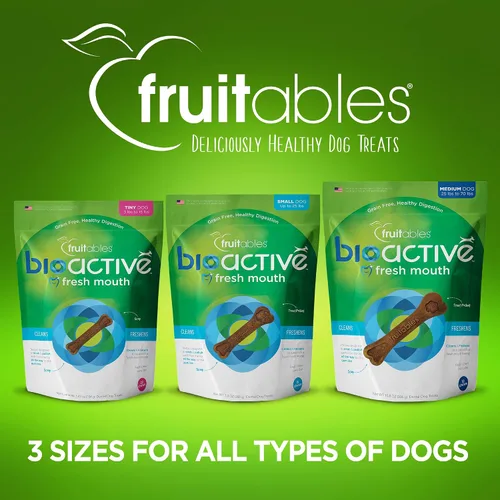 Miniatura 9 de Fruitables Bioactive Fresh Mouth - Masticables dentales, golosinas para perros pequeños, suministros para mascotas, golosinas de limpieza