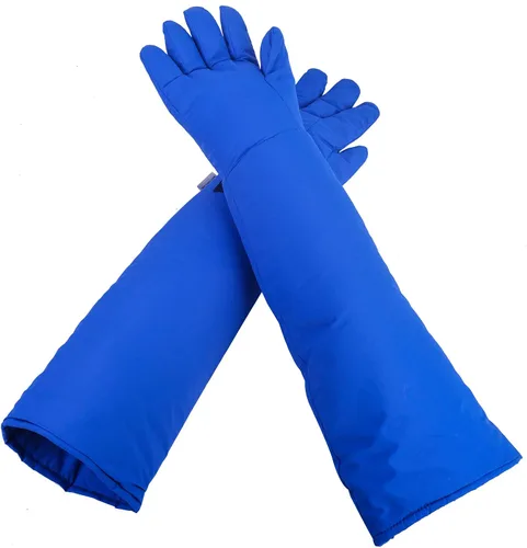Miniatura 7 de Guantes criogénicos de baja temperatura LN2 guantes protectores de nitrógeno líquido para almacenamiento en frío, guantes congelados de seguridad