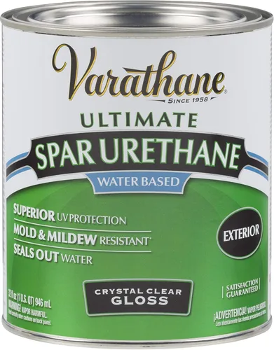 Rust-Oleum Varathane barniz transparente clásico para exteriores de uretano, de 32 onzas líquidas, a base de agua, 250041H