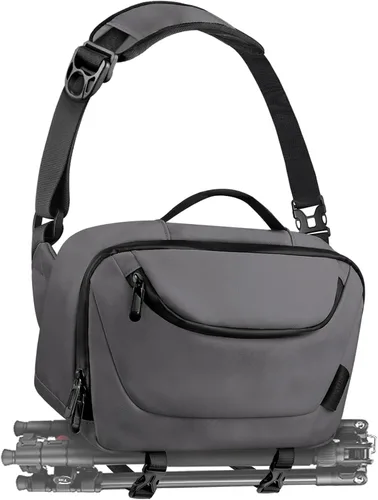 Miniatura 7 de TAAOKA Bolsa de Hombro para Cámara, Estuche para Cámara Impermeable con Soporte para Trípode, Bolsas para Cámaras DSLR/SLR/Sin Espejo Ligeras