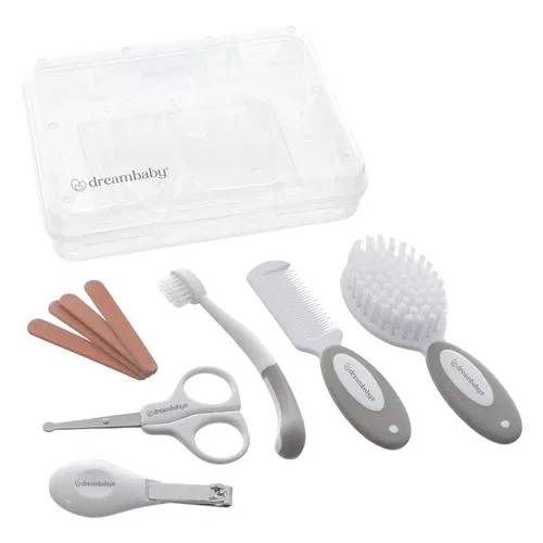 Miniatura 7 de Dreambaby Kit esencial de aseo para bebé, juego de cuidado de seguridad para recién nacidos con cepillo, peine, cepillo de dientes, cortauñas