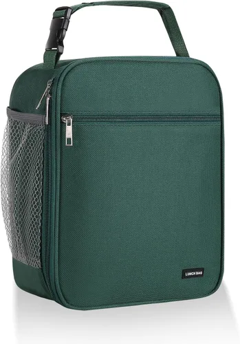Miniatura 19 de Lovoeo Lonchera Bolsa de almuerzo para hombres mujeres Lonchera aislada Bolsas de almuerzo para Trabajo Picnic Viajes (azul bebé)