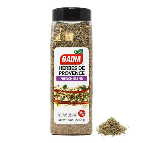 Badia Condimento Herbs De Provence, mezcla francesa, 8 onzas – Sabor francés tradicional para una cocina elegante y diaria
