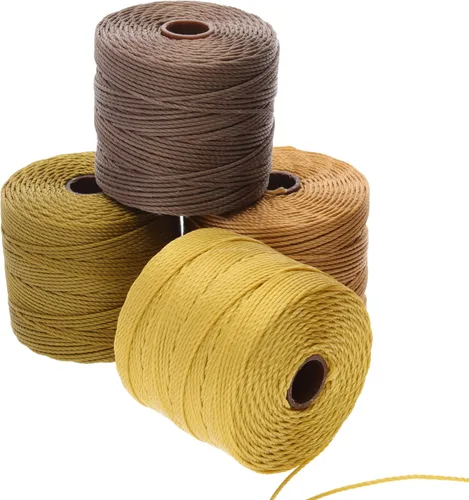 Miniatura 78 de The Beadsmith S-Lon Cordón para Cuentas – Cordón de Nylon Torcido de 0.5 mm para Ensartar, Paquete de 4, Mezcla de Neutrales Fríos, TEX210, 77