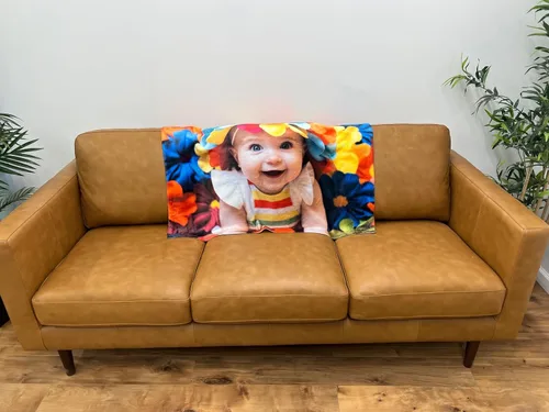 Miniatura 2 de Pure Country Weavers envía al día siguiente, manta súper suave de forro polar con foto personalizada - Imagen personalizable - Fabricada en Estados