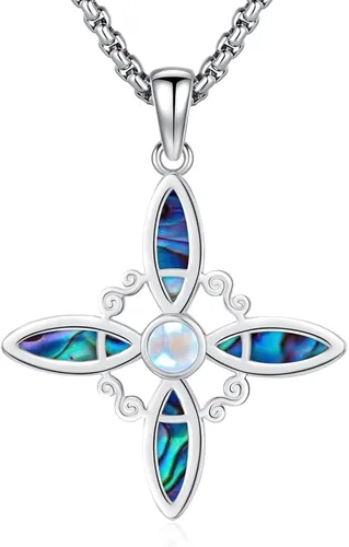 Miniatura 33 de Joyería Mágica para Mujeres y Hombres Nudo de Bruja Plata 925 Original Collar de Nudo de Bruja Tetragrammaton Hecate Collar Lilith Collar Pentagrama