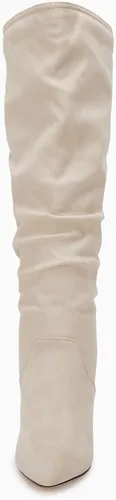 Miniatura 6 de Coutgo Botas altas hasta la rodilla para mujer, con tacón ancho de pantorrilla, puntera puntiaguda, botas largas para invierno