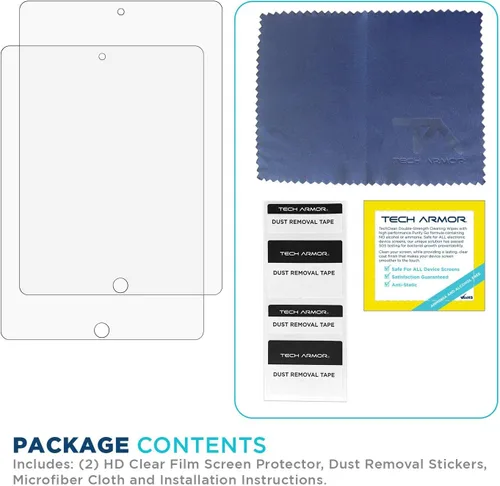 Miniatura 6 de Tech Armor Matte Anti-Glare/Anti-Fingerprint Film Screen Protector Designed for Apple iPad 10.2 Inch 2021, 2020 and 2019 2 Pack