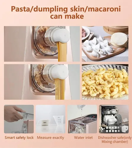 Miniatura 5 de Máquina eléctrica para hacer pasta, máquina automática para hacer fideos con 13 formas de pasta, máquina de pasta puede hacer fideos largos