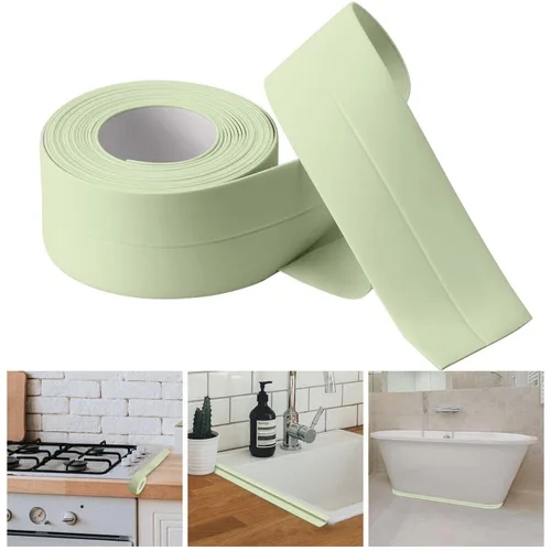 Miniatura 9 de Cinta selladora para calafateo de baño y cocina, cinta adhesiva de PVC para sellar la bañera y las paredes, sellador para azulejos de ducha (azul)