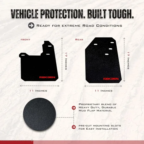Miniatura 2 de REK GEN Aletas de barro compatibles con Toyota Tacoma Gen3 (2016-2023) - Protectores de barro resistentes para protección todoterreno - Fácil