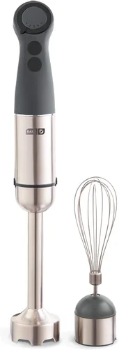 Miniatura 11 de Dash Chef Series - Batidora de mano de inmersión de 5 velocidades con cuchillas de acero inoxidable, accesorio para batidora y guía de recetas