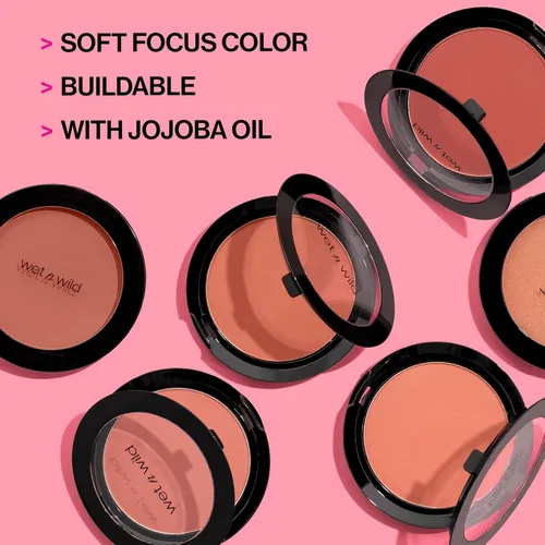 Miniatura 2 de wet n wild - Rubor «Color Icon», brillo natural mate sin esfuerzo y mezcla perfecta, lujosamente infundido con aceite de jojoba suave, libre