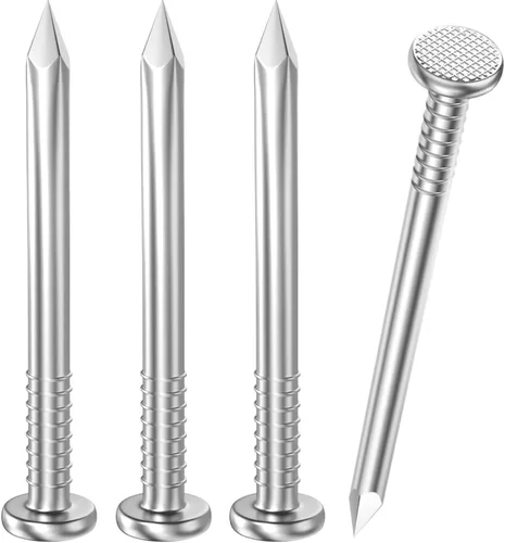 Miniatura 15 de VGBUY 360 piezas de clavos de hardware de acero inoxidable, clavos de cabeza plana de 1-1/2 pulgadas para colgar cuadros, clavos para colgar Plateado