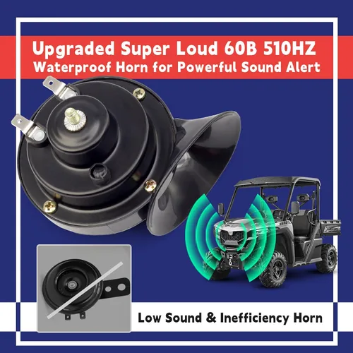 Miniatura 4 de Kit universal de señal de giro ATV UTV SXS para calle con intermitente, bocina de 110DB, luz de marcha atrás, interruptor basculante, USB, relé