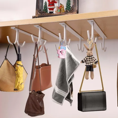 Miniatura 6 de Soporte para tazas debajo del gabinete, ganchos para tazas debajo del estante, soporte para tazas de café, estante de almacenamiento para tazas