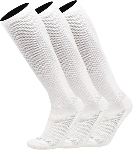 Calcetines de trabajo por encima de la pantorrilla para hombres y mujeres 9-11, 10-13, 13-15, absorben la humedad, calcetines altos acolchados hasta