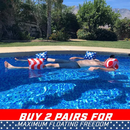 Miniatura 6 de GoFloats Flotadores de ala de agua para adultos, compra la piscina, disponibles en múltiples diseños (solo uso novedoso)