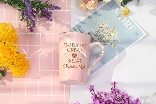 Miniatura 3 de Taza de la Gran Abuela - Perfecta para el Día de la Madre y Cumpleaños, 14 Oz Rosa