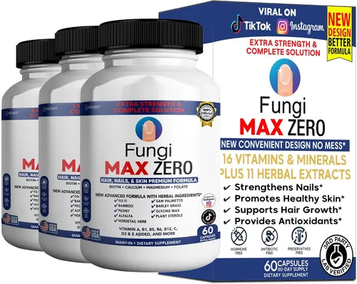 Miniatura 7 de Suplemento Fungi Max Zero para cabello, uñas y piel. (2)