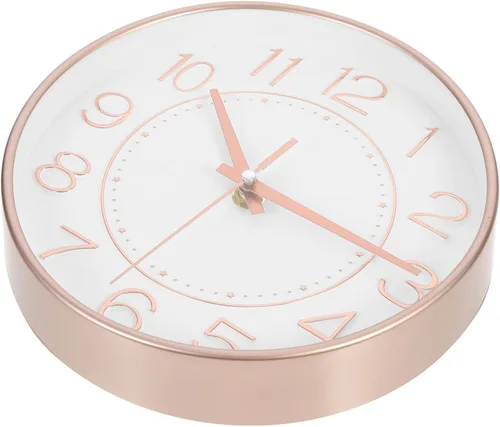 IMIKEYA Reloj de pared digital de cuarzo, reloj de pared con pilas para decoración del hogar, baño, decoración de puerta, decoración de oficina,