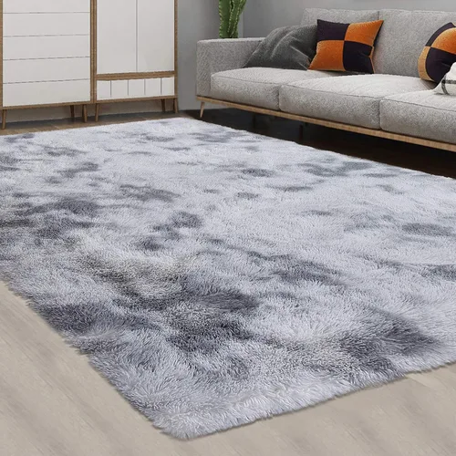 Miniatura 10 de CAROMIO Alfombra Corredor Esponjosa para Dormitorio Sala de Estar 2x6 Pies, Alfombras de Área Shag Alfombra de Felpa Suave Gruesa Larga de Piel Tie