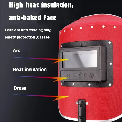 Miniatura 5 de Utoolmart Máscara de soldadura Escudo de mano semiautomático Casco de soldadura Arc Tig Molienda Protector facial con gafas para alta temperatura