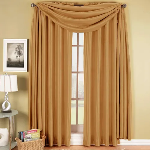 Miniatura 5 de sheetsnthings Juego de tratamiento de ventana de 3 piezas: Soho- Par de paneles blancos sólidos (84 pulgadas de ancho x 108 pulgadas de largo)