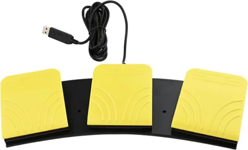 Miniatura 2 de Pedal de pie USB para juegos de PC, interruptor de pie de control óptico, teclado de mouse de mapa de computadora, tecla de combinación de teclas