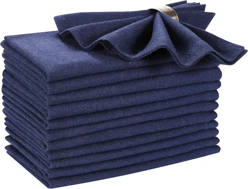 Miniatura 7 de Hausattire Servilletas reutilizables lavables 100% algodón de 18 x 18 pulgadas, servilletas de mesa para Acción de Gracias, Navidad, otoño