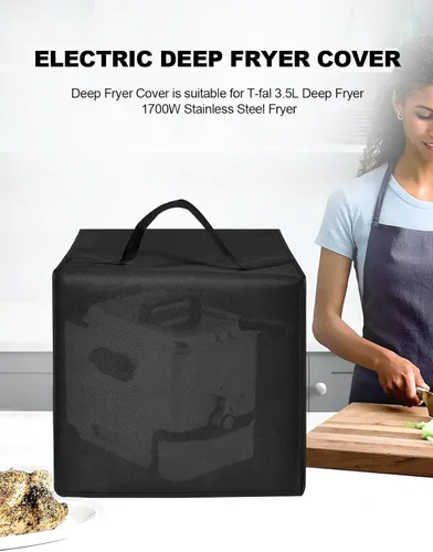 Miniatura 5 de Funda de nailon resistente para freidora de aire resistente al agua y al calor para freidora T-fal 3.5L para freidoras eléctricas totalmente