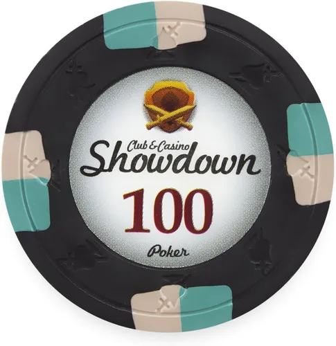 Miniatura 14 de Claysmith Gaming Paquete de 50 fichas de póquer Showdown, compuesto de arcilla pesada de 0.48 oz