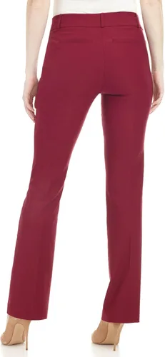 Miniatura 4 de Rekucci - Pantalones elásticos para mujer de ajuste cómodo levemente acampanados