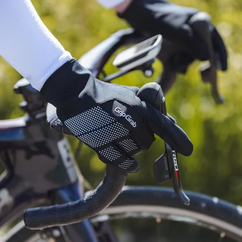 Miniatura 4 de GripGrab Guantes de bicicleta acolchados de gel para primavera y otoño, resistentes al viento, guantes de ciclismo térmicos para clima frío, guantes