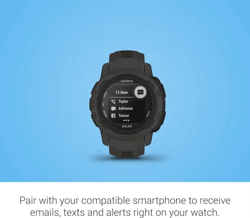 Miniatura 6 de Garmin Instinct 2S Solar, reloj resistente para exteriores de menor tamaño con GPS y con capacidad de carga solar, construido para todos los Grafito