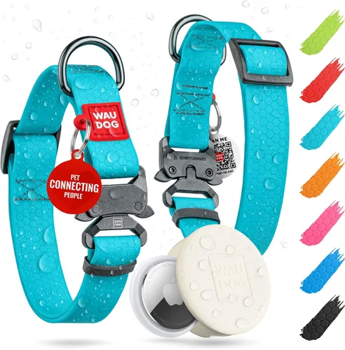 Miniatura 27 de WAUDOG Collar de Perro Impermeable - Collar de Perro Ajustable para Perros Grandes, Pequeños y Medianos - Collar de Perro Desmontable Impermeable